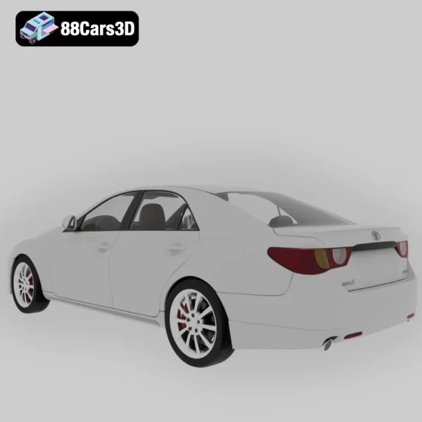 Toyota_Mark_X_2013-003 Toyota Mark X 2013 3D Model Mid Size Executive Sedan for Simulation