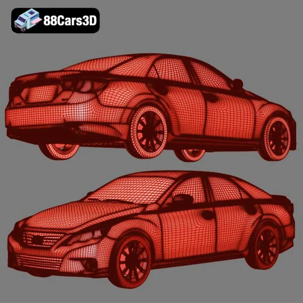 Toyota_Mark_X_2013-007 Toyota Mark X 2013 3D Model Mid Size Executive Sedan for Simulation