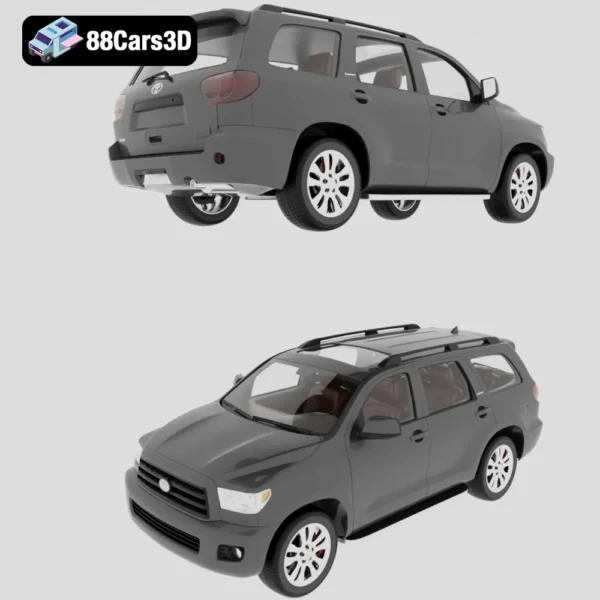Toyota Sequoia 2011 3D Model Full Size SUV for Simulation