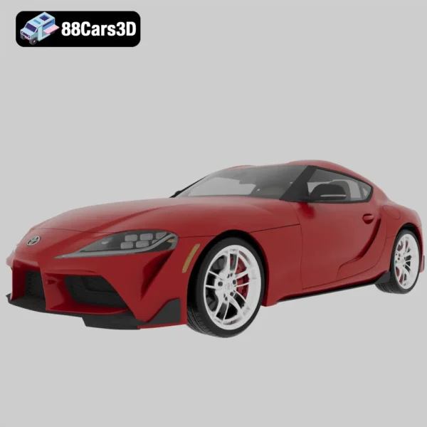 Toyota Supra US Spec 2019 3D Model Sports Coupe for Game Development