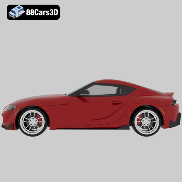 Toyota_Supra_(Mk5)_(A90)_US-spec_2019-002 Toyota Supra US Spec 2019 3D Model Sports Coupe for Game Development