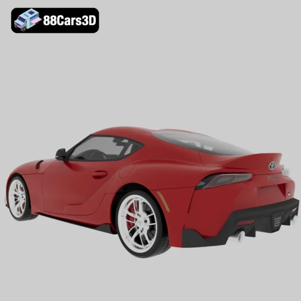 Toyota_Supra_(Mk5)_(A90)_US-spec_2019-003 Toyota Supra US Spec 2019 3D Model Sports Coupe for Game Development