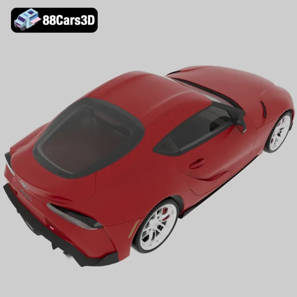 Toyota_Supra_(Mk5)_(A90)_US-spec_2019-005 Toyota Supra US Spec 2019 3D Model Sports Coupe for Game Development