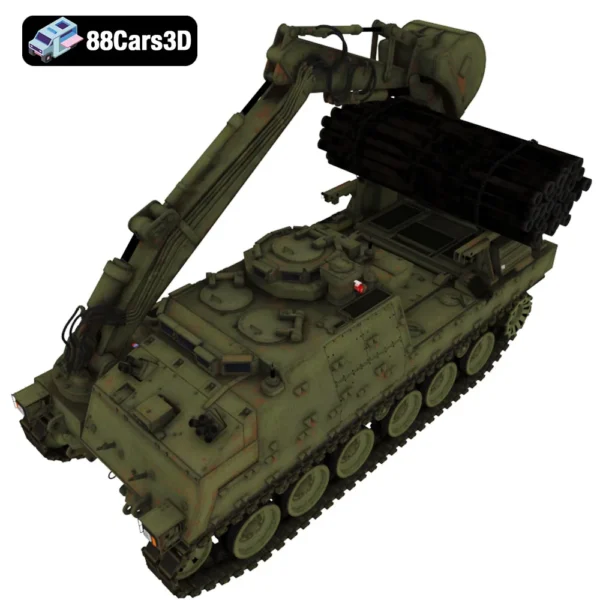 Trojan Armored Vehicle Royal Engineers-004 Trojan Armored Vehicle Royal Engineers Combat Engineering Tank 3D Model
