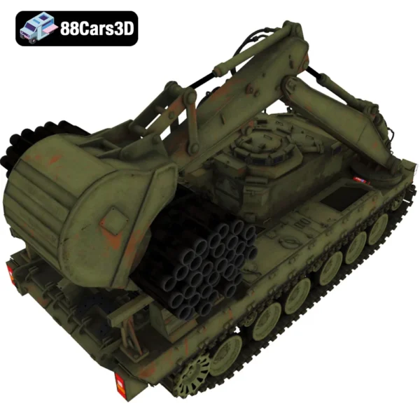 Trojan Armored Vehicle Royal Engineers-005 Trojan Armored Vehicle Royal Engineers Combat Engineering Tank 3D Model