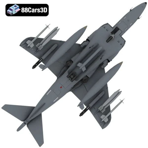 USMC AV 8B Super Harrier II 3D Model V/STOL Ground Attack Jet