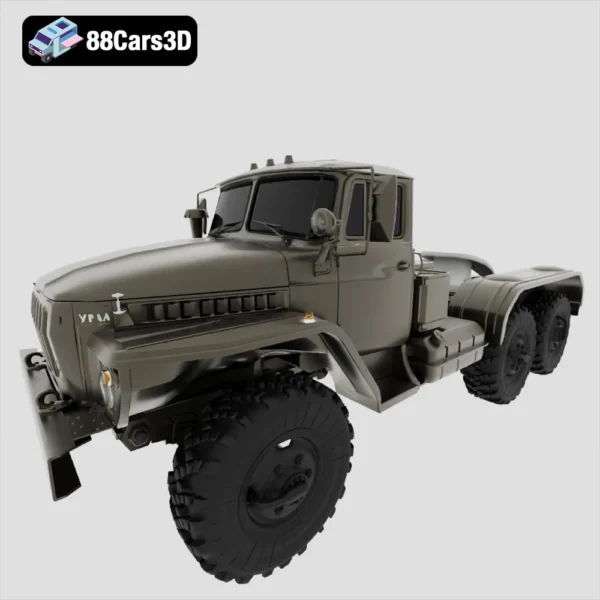 Ural 4420 Truck Tractor 1978 3D Model  Soviet Military Hauler