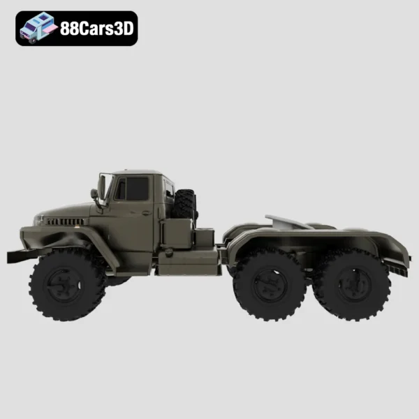 Ural 4420 Truck Tractor 1978 3D Model  Soviet Military Hauler