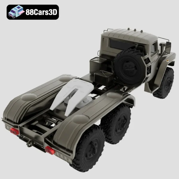 Ural 4420 Truck Tractor 1978 3D Model  Soviet Military Hauler