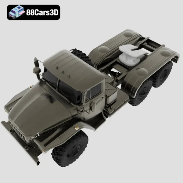 Ural 4420 Truck Tractor 1978 3D Model  Soviet Military Hauler