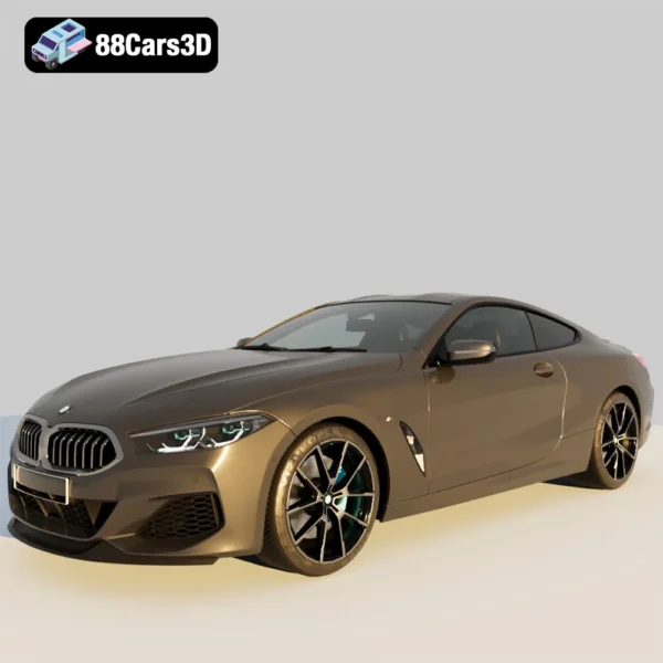 BMW 8 Series Coupe 3D Model Luxury Grand Tourer for Simulation