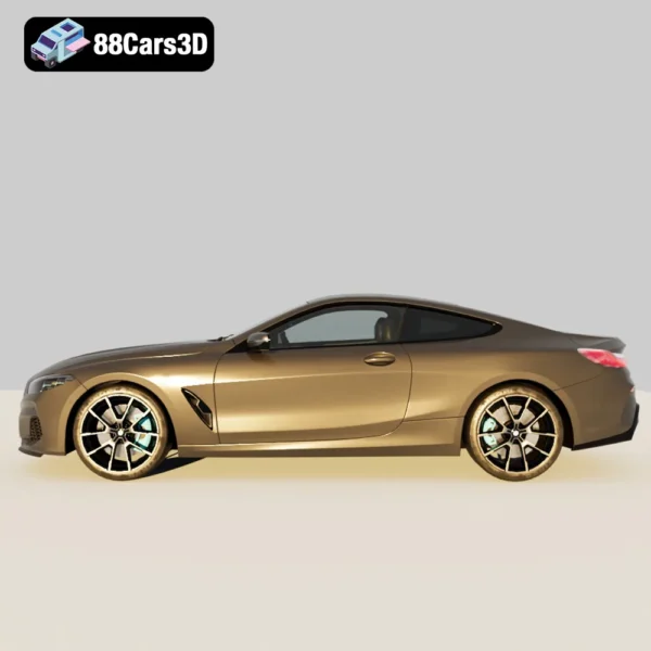 VP_Free_BMW-002 BMW 8 Series Coupe 3D Model Luxury Grand Tourer for Simulation