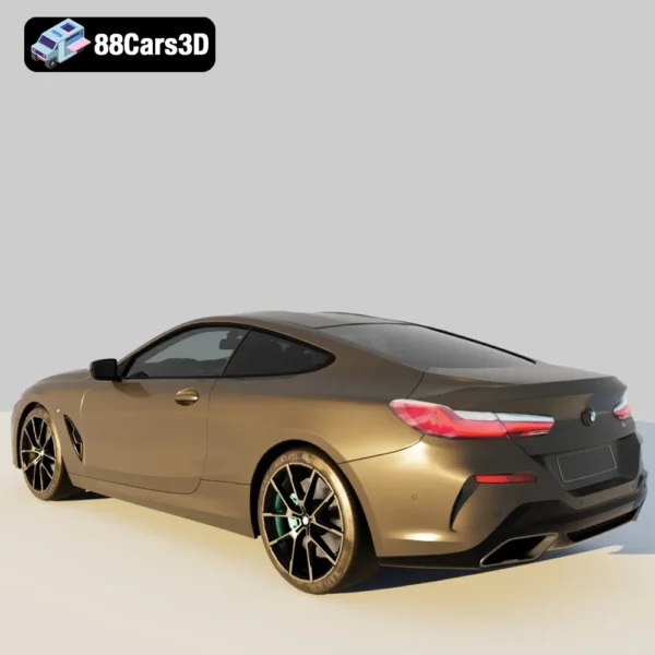 VP_Free_BMW-003 BMW 8 Series Coupe 3D Model Luxury Grand Tourer for Simulation