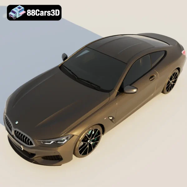 VP_Free_BMW-004 BMW 8 Series Coupe 3D Model Luxury Grand Tourer for Simulation