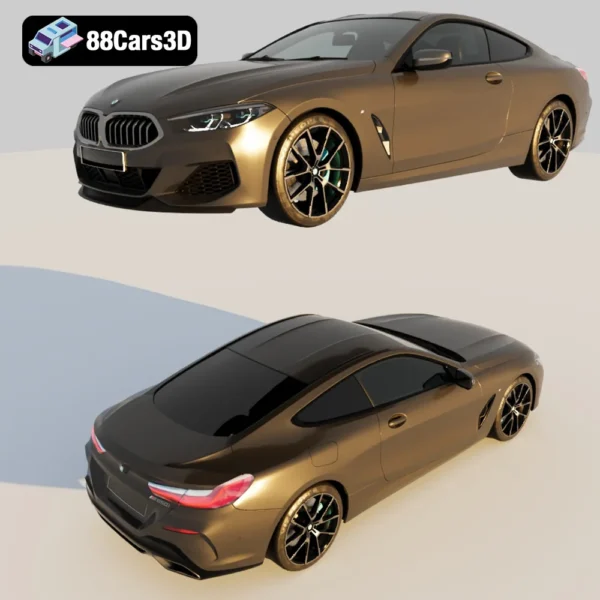 VP_Free_BMW-006 BMW 8 Series Coupe 3D Model Luxury Grand Tourer for Simulation