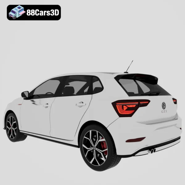 Volkswagen Polo GTI 2022 3D Model Compact Performance Hatchback
