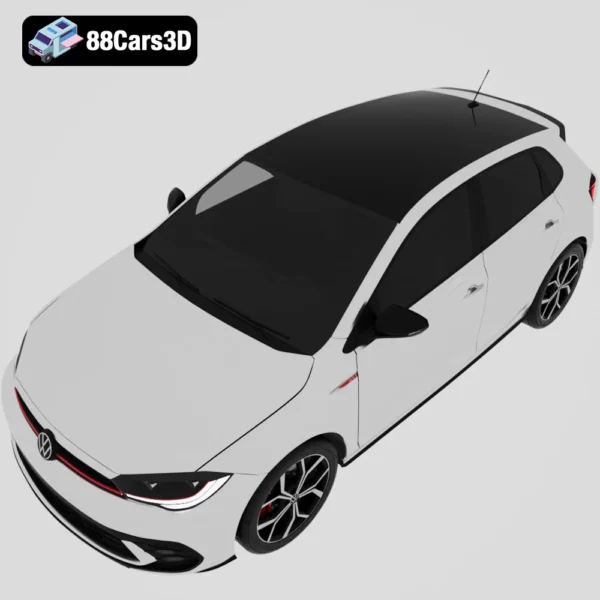 Volkswagen Polo GTI 2022 3D Model Compact Performance Hatchback