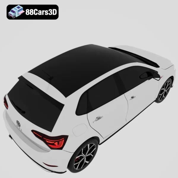 Volkswagen Polo GTI 2022 3D Model Compact Performance Hatchback