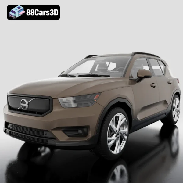 Volvo XC40 Recharge 2020 3D Model Electric Compact SUV with VRay Support