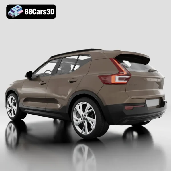 Volvo XC40 Recharge 2020 3D Model Electric Compact SUV with VRay Support