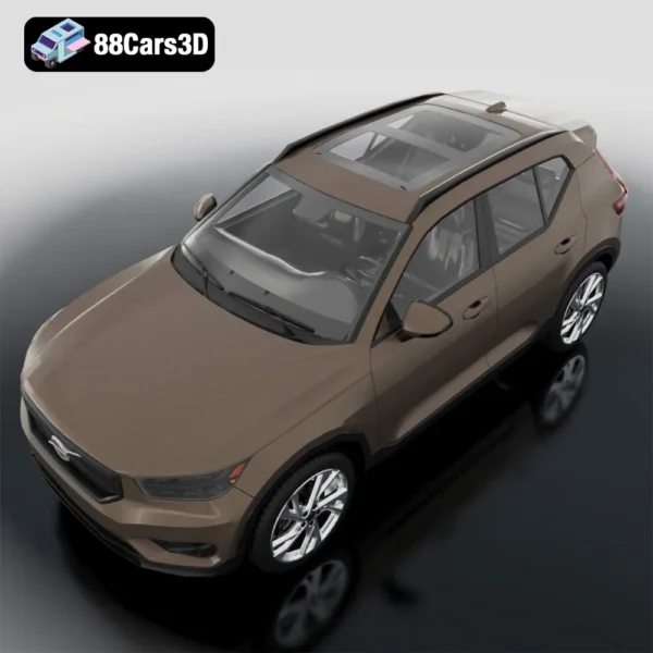 Volvo XC40 Recharge 2020 3D Model Electric Compact SUV with VRay Support