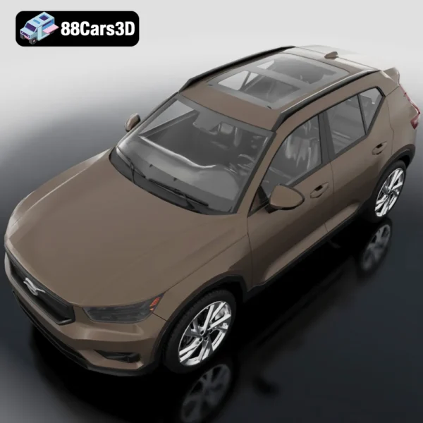 Volvo XC40 Recharge 2020 3D Model Electric Compact SUV with VRay Support
