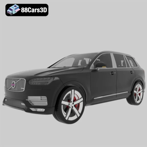 Volvo XC90 Heico 2016 3D Model with HQ Interior Luxury SUV