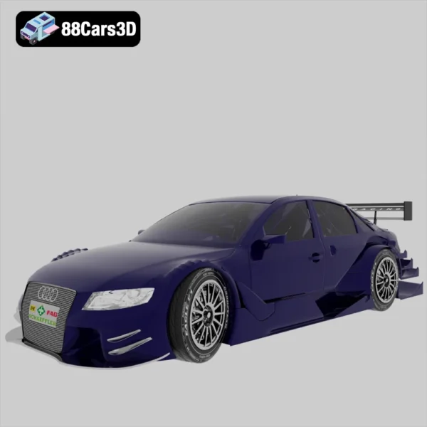 Audi A4 DTM 3D Model Touring Race Car for Simulation