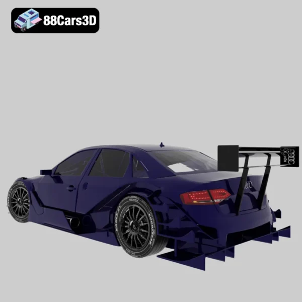 audi a4 dtm-003 Audi A4 DTM 3D Model Touring Race Car for Simulation