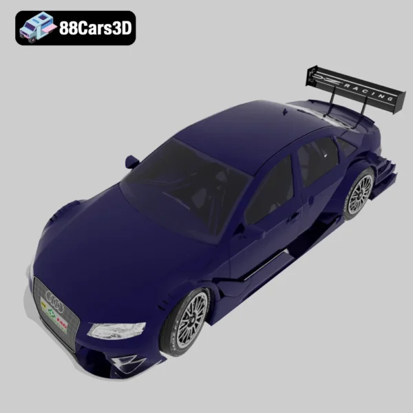 audi a4 dtm-005 Audi A4 DTM 3D Model Touring Race Car for Simulation