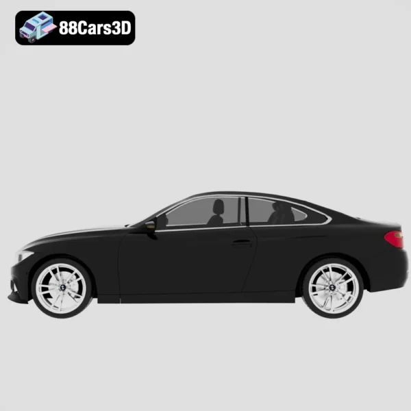 bmw4series-002 BMW 4 Series 3D Model Premium Sport Coupe for Rendering