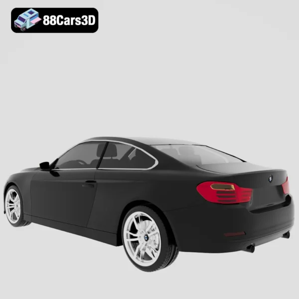 bmw4series-003 BMW 4 Series 3D Model Premium Sport Coupe for Rendering