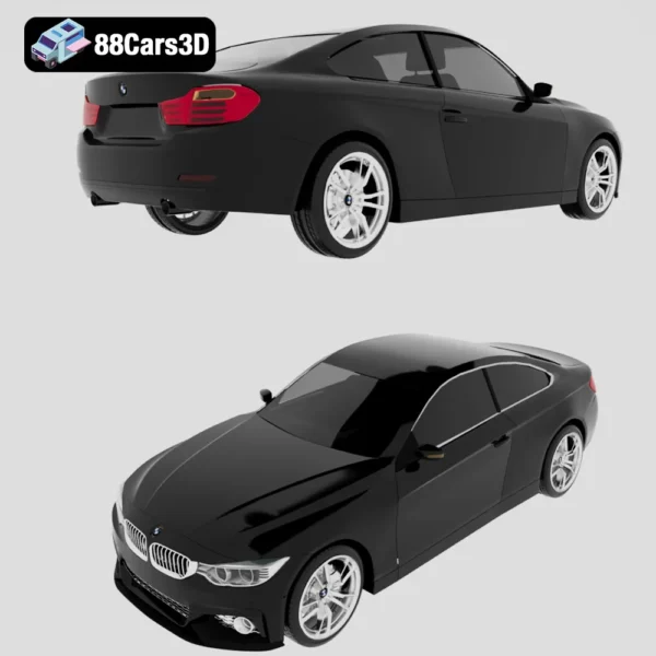 bmw4series-007 BMW 4 Series 3D Model Premium Sport Coupe for Rendering