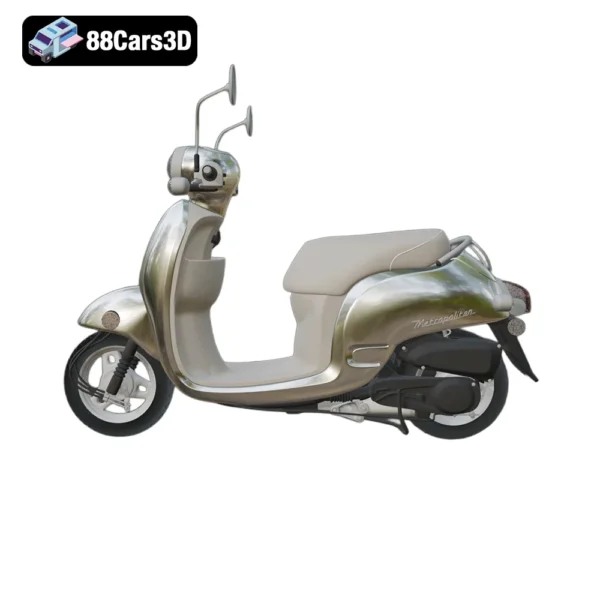 Honda Metropolitan 3D Model Classic Scooter for Rendering