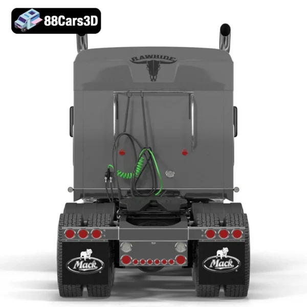 3D Trailer Truck Mack CHU613 Truck-005 Mack CHU613 Trailer Truck 3D Model Heavy Duty Commercial Vehicle