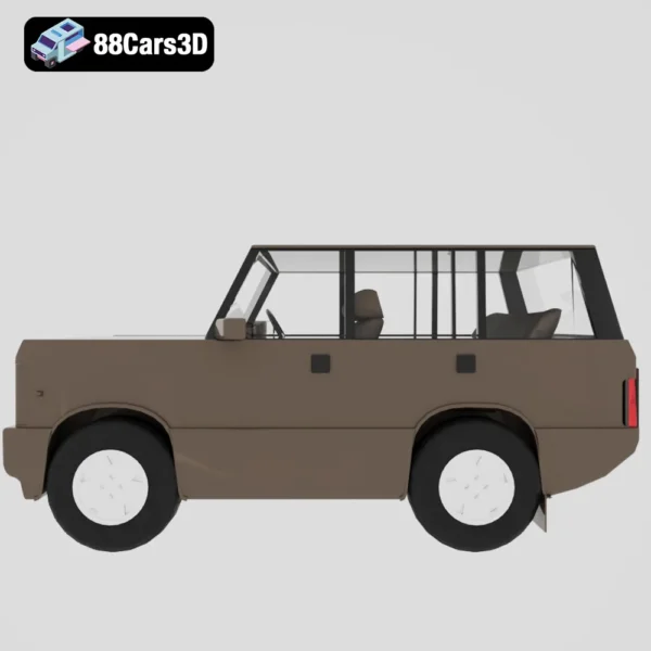 4WD 3D Model Off-Road Vehicle for Rendering Simulation & Game Use