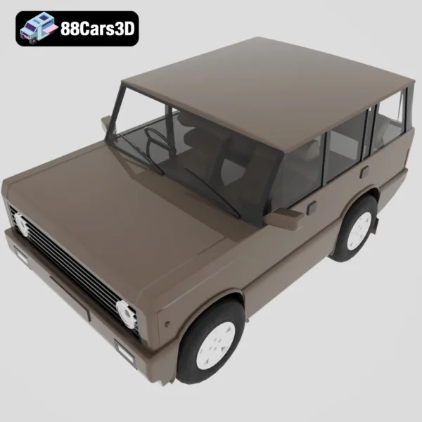 4WD 3D Model Off-Road Vehicle for Rendering Simulation & Game Use