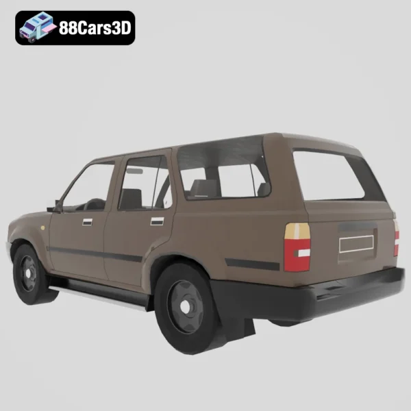 Toyota 4Runner 3D Model Rugged SUV for Rendering Simulation & Game Use