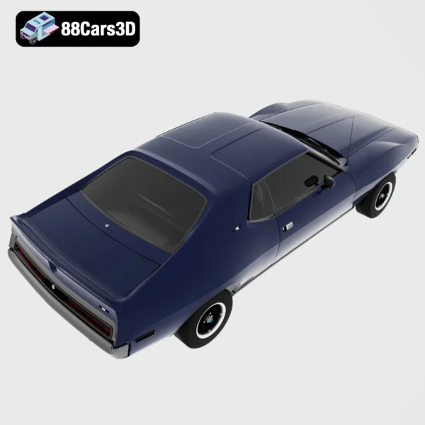 AMC Javelin AMX 1971 3D Model Classic Muscle Car for Rendering