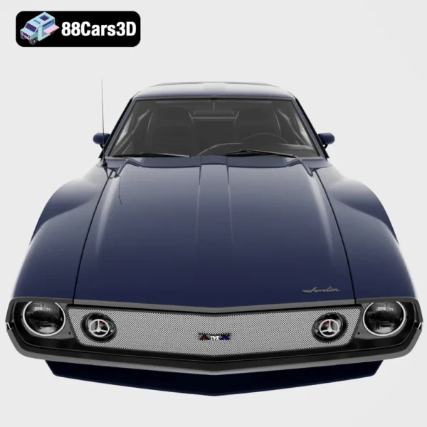 AMC Javelin AMX 1971 3D Model Classic Muscle Car for Rendering