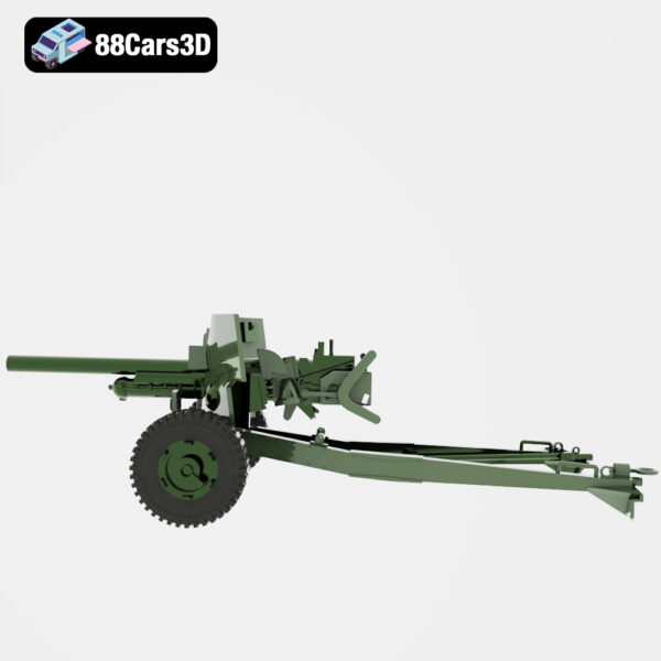 ANTITANK_MK1-002 Antitank Mk1 3D Model Field Anti Tank Gun