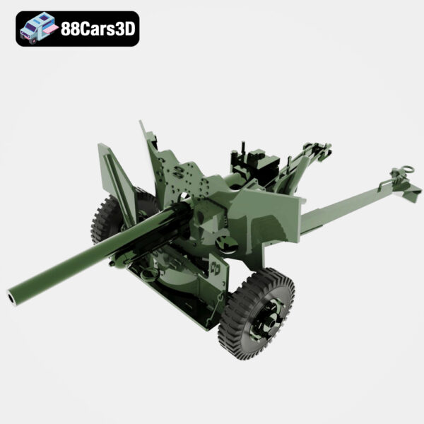 ANTITANK_MK1-004 Antitank Mk1 3D Model Field Anti Tank Gun