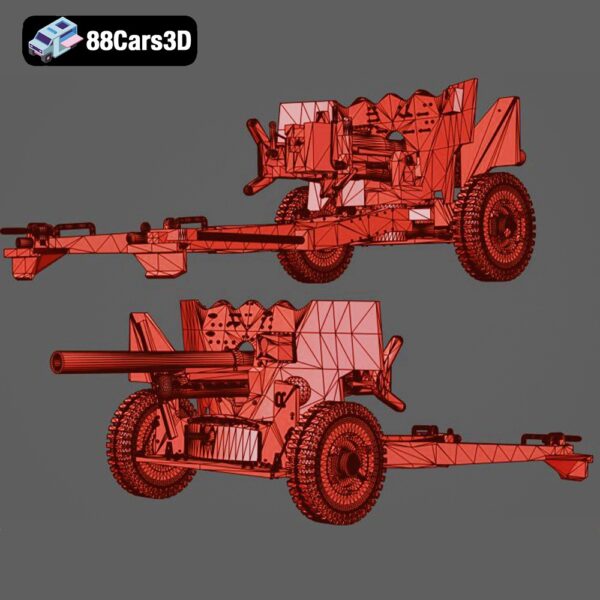 ANTITANK_MK1-007 Antitank Mk1 3D Model Field Anti Tank Gun