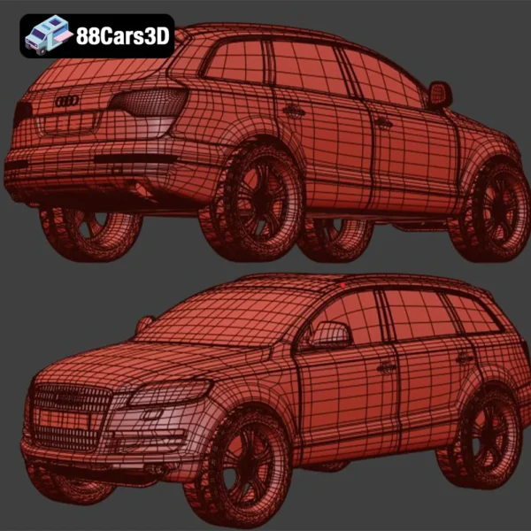 AUDI Q7-007 Audi Q7 3D Model Luxury Full Size SUV