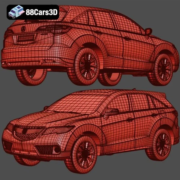 Acura MDX 3D Model  Luxury SUV