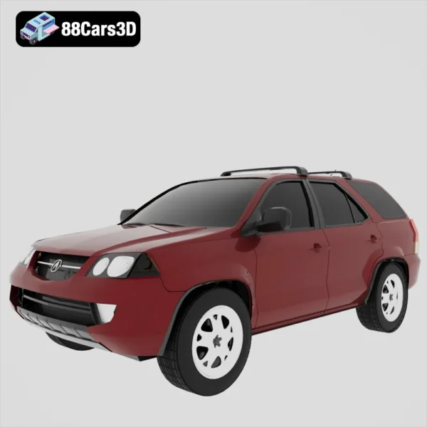 Acura MDX 1 3D Model  Luxury SUV for Rendering