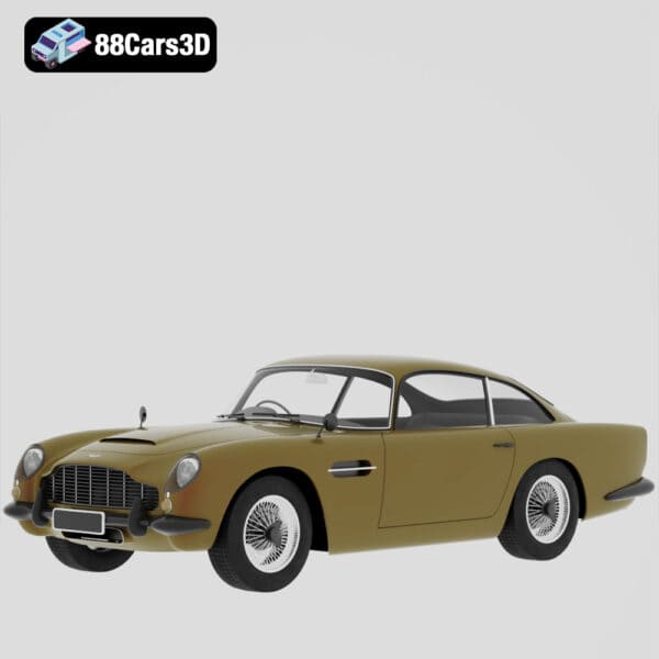 Aston Martin DB5 1963 3D Model Classic British Luxury Sports Car