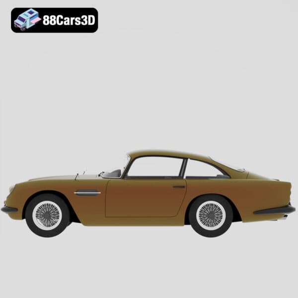 Aston Martin DB5 1963 3D Model Classic British Luxury Sports Car