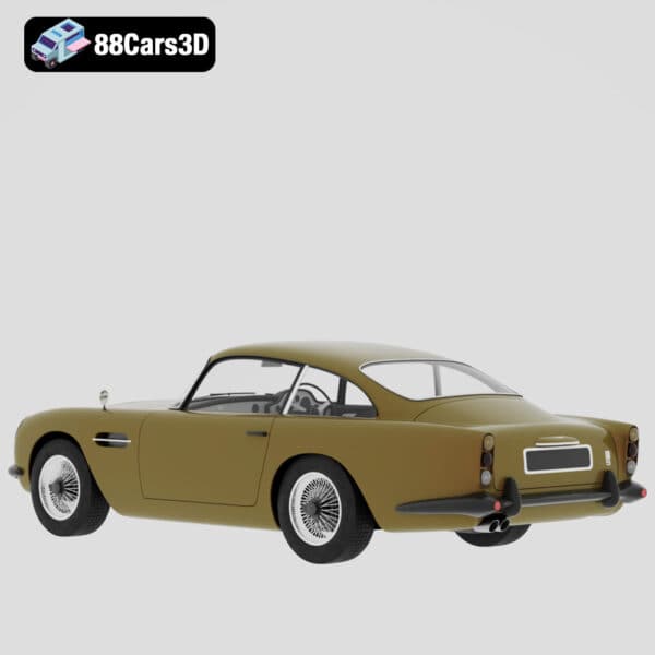 Aston Martin DB5 1963 3D Model Classic British Luxury Sports Car