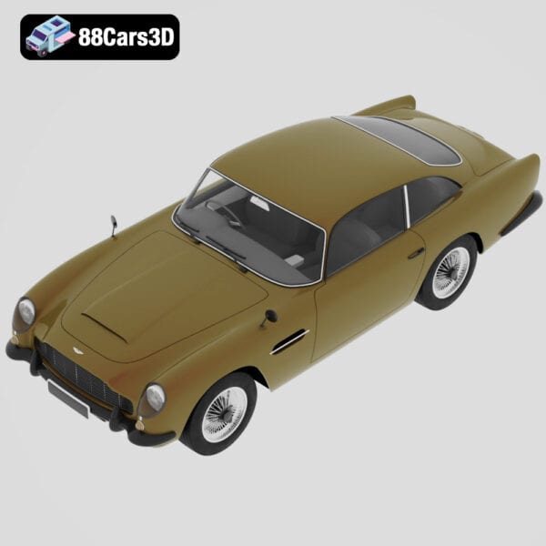 Aston Martin DB5 1963 3D Model Classic British Luxury Sports Car